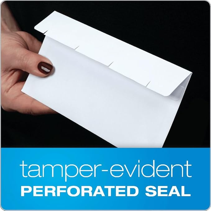 Quality Park #8 5/8 Double-Window Security Envelopes, Self-Sealing, Tamper - Image 9