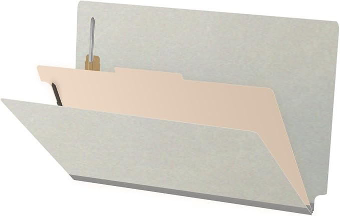 Ecom Folders Top Tab Pressboard Classification Folders | Legal Size 25 Pt Stock by Ecom+Folders