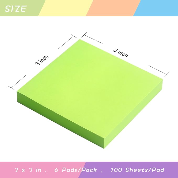 Sticky Notes 3x3 Self-Stick Notes Pads - Image 3