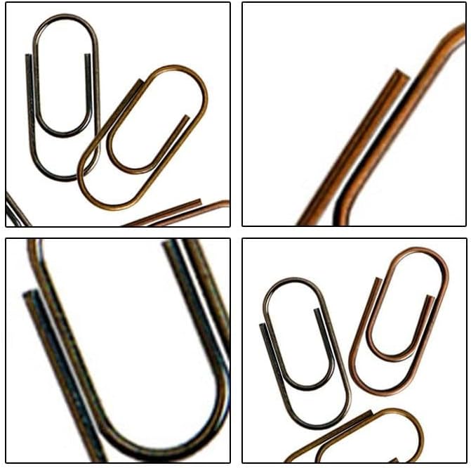 Generic 150 Pcs/Pack Mini Bronze Color Paper Clips Metal Paper Clips Notes - Image 7
