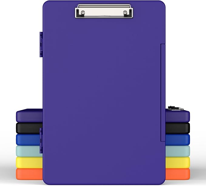 Legal Size Clipboard with Storage, 8.5 x 14 Clip Board, Folio & Side-Opening by Juvealoe