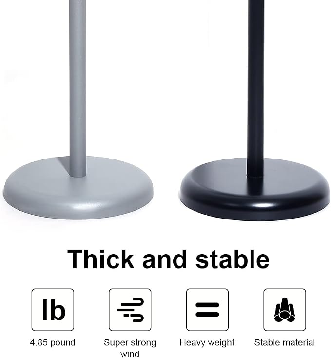 SENZHIYI Adjustable Poster Sign Stand Holder Heavy Duty Snap Open Aluminum - Image 3
