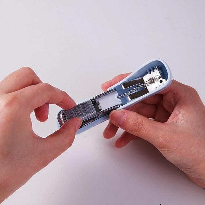 Blue Color Mini Stapler with Staples, Small Cute Stapler - Image 2