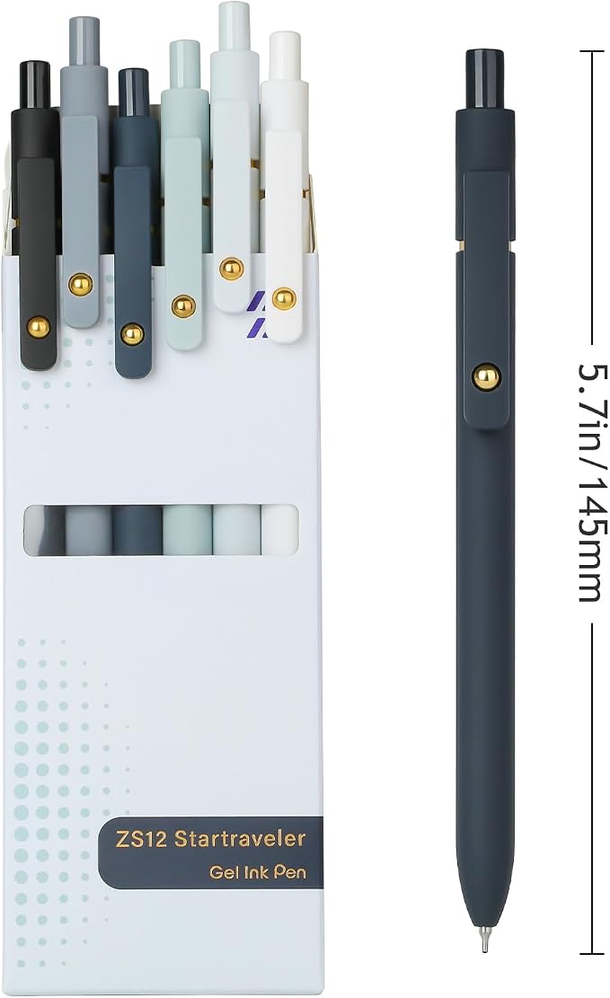 Ddaowanx Gel Pens, 0.7mm Quick Dry Fine Point Smooth Writing Pens, Cute Office - Image 2