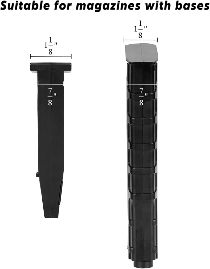 Adoreal Pistol Double-Stack Magazine Holder, Universal Pistol Magazine Storage - Image 6