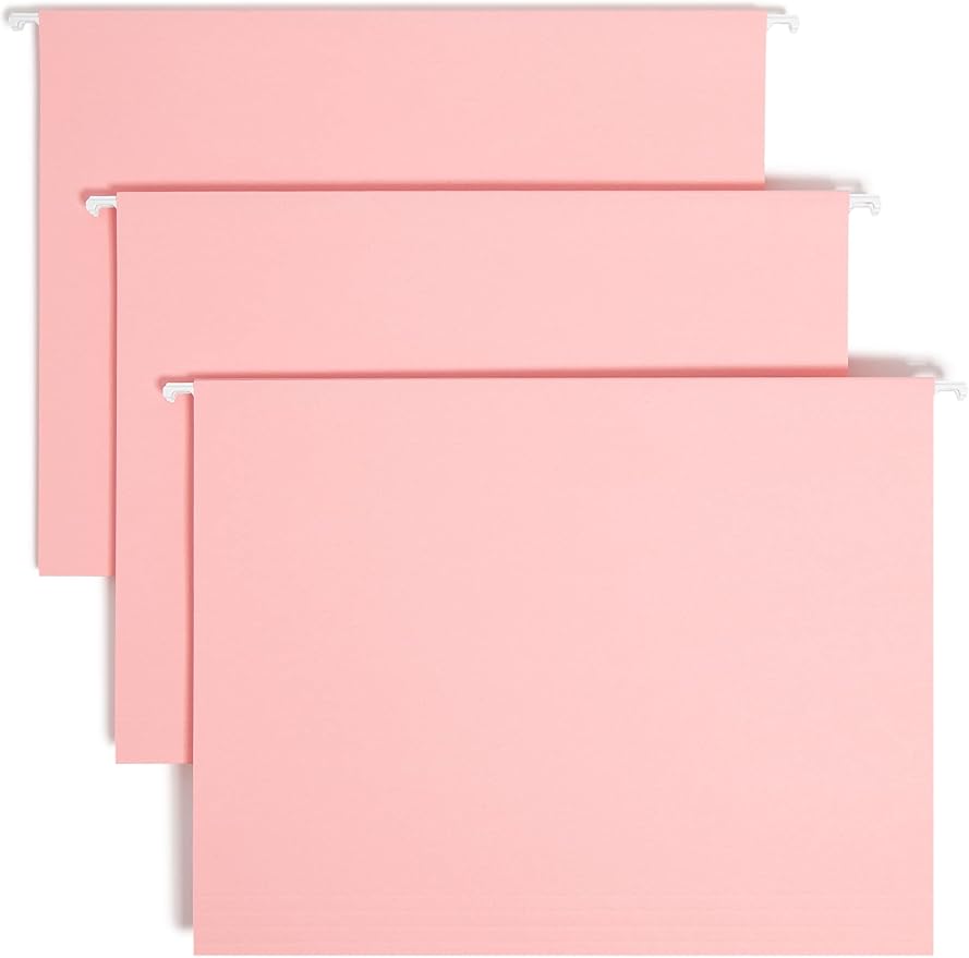Smead Standard Hanging File Folders, 1/5-Cut Adjustable Tabs, Letter Size by SMEAD