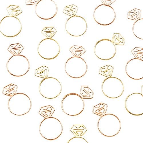 OWLFAVO 36pcs Diamond Ring Shape Paper Clips - Image 3