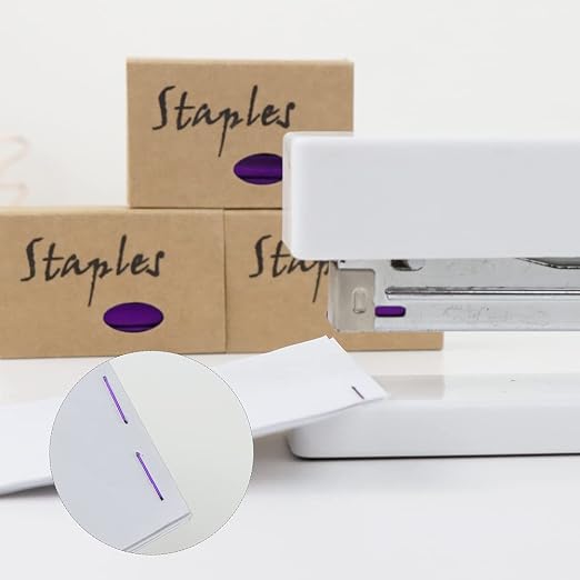 Purple 26/6 Standard Staple Set 12mm Width 1000/Box 4 Boxes/Pack 4000 Count - Image 5