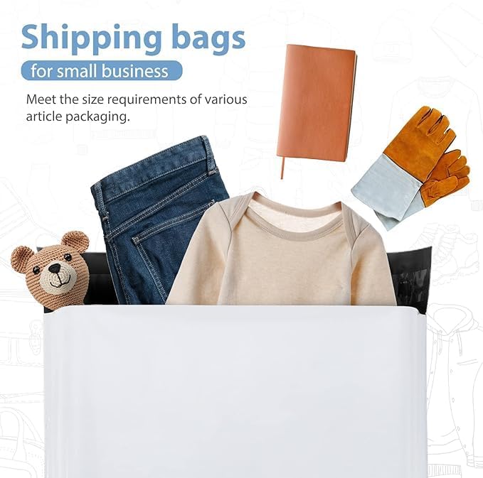 Metronic Poly Mailers 12x15.5 500pcs White Shipping Bags - Image 3