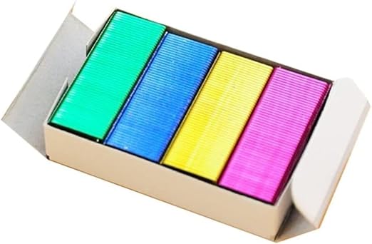 Mini Color Staples DIY Shop Stapler Refills Standard Book Staples Office Office by Unknown
