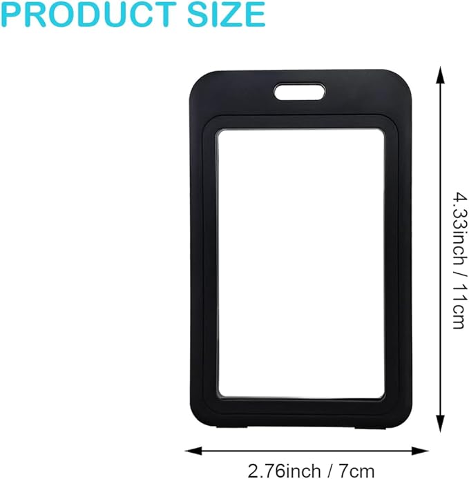 20 Pack ID Badge Holder with Double-Sided Transparent Windows, Waterproof Id - Image 3