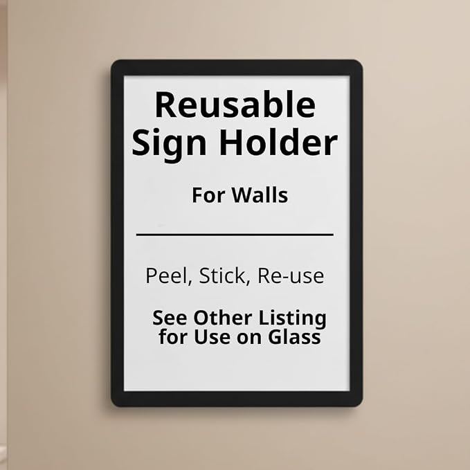 8.5 x 11 Adhesive Wall Frames - Image 5