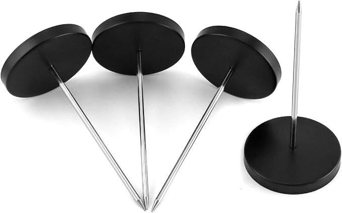 QWORK Desk Receipt Holder, 4 Pack Spike Stick Receipts Check Bill Fork - Image 2