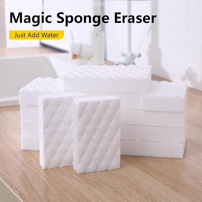 Magic Sponge Eraser, 50 Pack 2X Density Melamine Foam Cleaner - Image 2