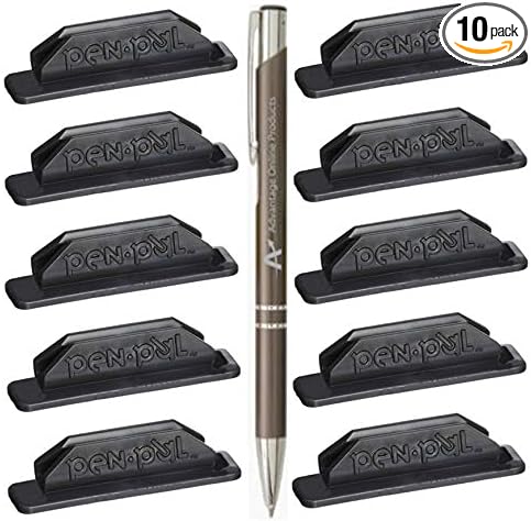 10 Pack Pen Pal Pen Holders, Self Adhesive and Removeable by Unknown