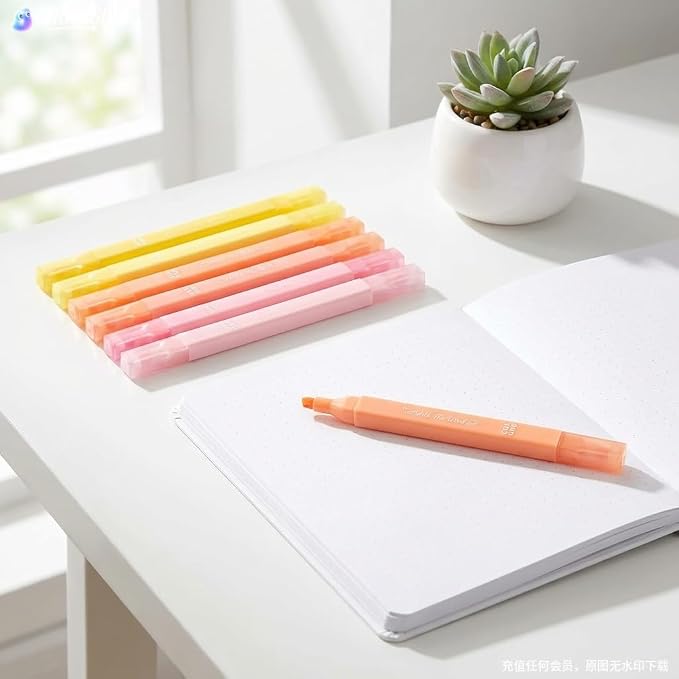 konket 6Pcs Aesthetic Cute Highlighters - Image 3
