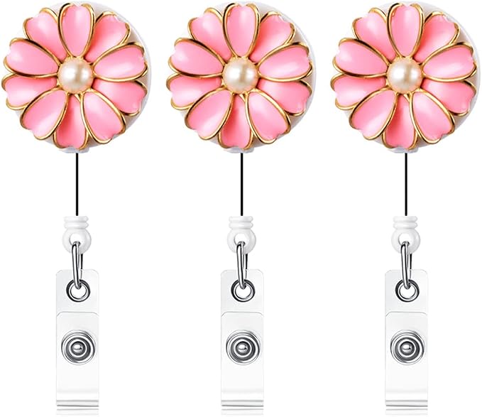 Retractable Badge Holder, ID Badge Reel by Qinsuee
