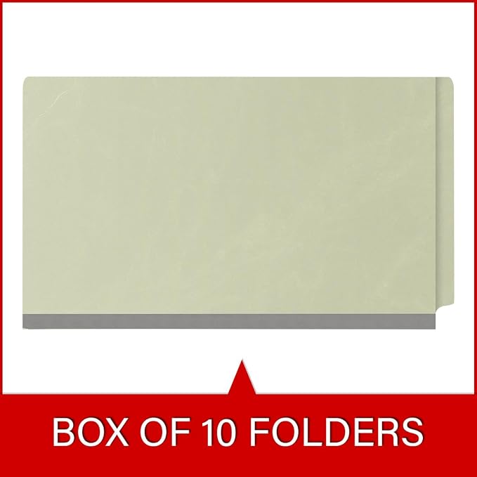 Ecom Folders End Tab Pressboard Classification Folders | Legal Size 25 Pt Stock - Image 6