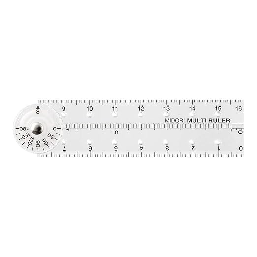 DESIGNPHIL 42263006 Midori Multi Ruler, 6.3 inches, Transparent - Image 2