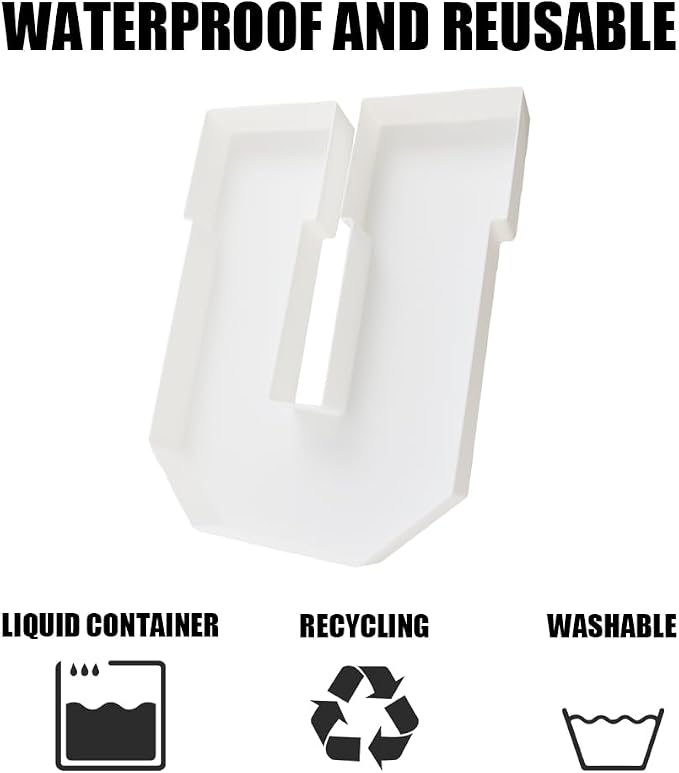 Plastic Fillable Letter Charcuterie Box, 10in Reusable Alphabet Shaped Tray - Image 3