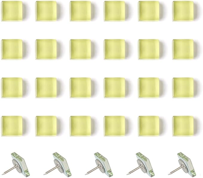 24pcs Decorative Cute Push Pins Glass Pushpins Thumbtacks Thumb Tacks by Aoxsie