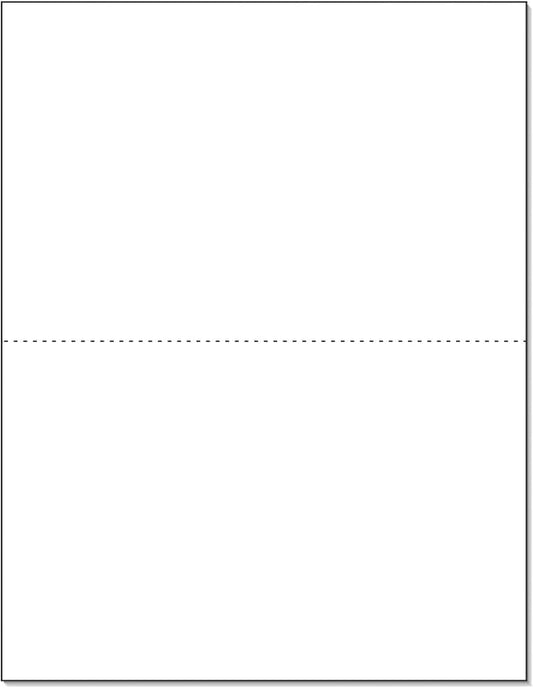 NextDayLabels - Letter Size White Perforated Blank Post Card Cardstock by NextDayLabels