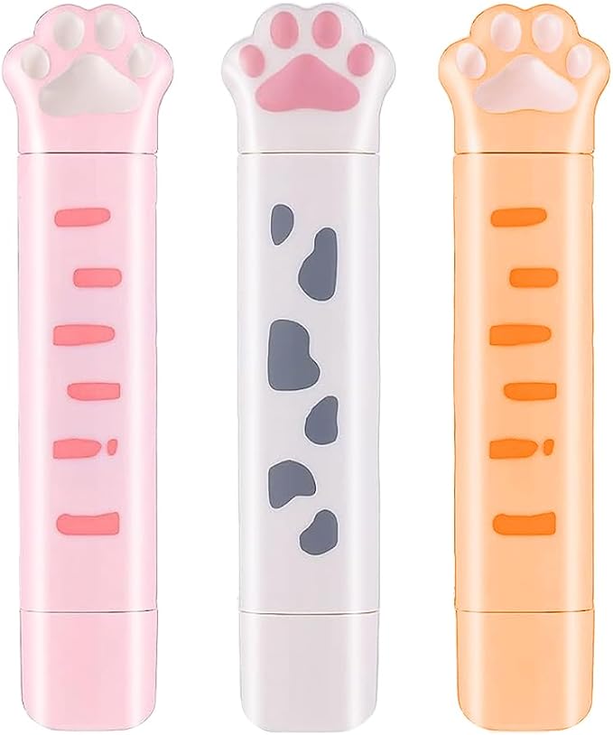 2 in 1 Correction Tape and Double Sided Tape Roller, Cute Quick Dry Japan White by PANDENNER