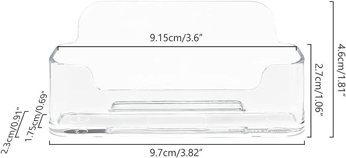 HSYMQ Acrylic Business Card Holder - Image 3