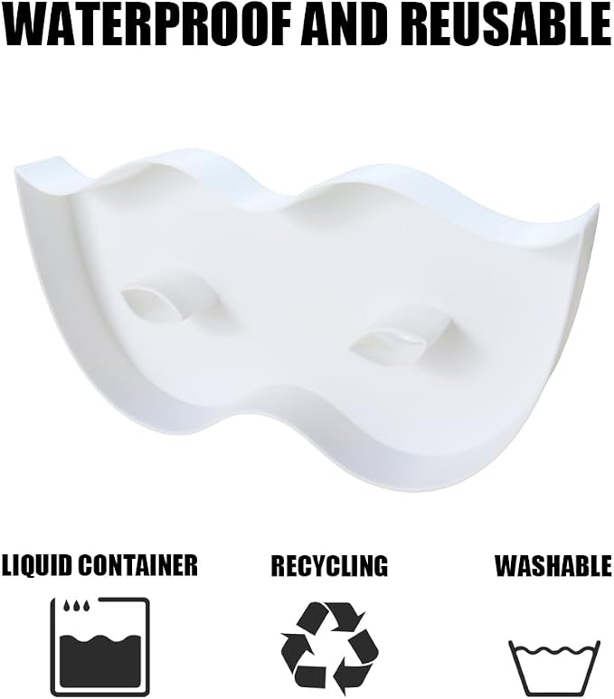 Plastic Fillable Mask Charcuterie Box, 10in Reusable Alphabet Shaped Tray - Image 3