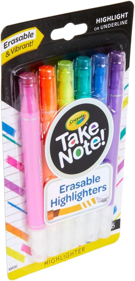 Crayola Take Note Erasable Highlighters, Teacher Essentials, Cute Aesthetic - Image 5