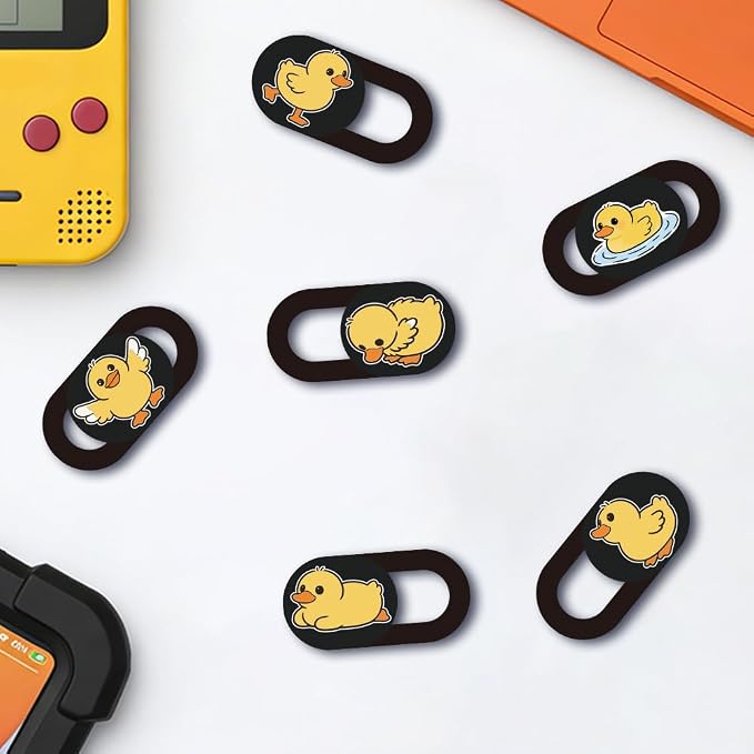 6Pcs 6 Styles Duck Cute Laptop Camera Cover Privacy Guard Accessories, 0.04 - Image 4