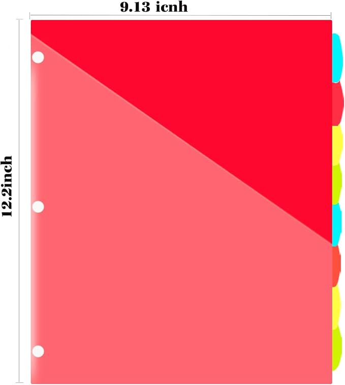 INFUN 8-Tab Plastic Binder Dividers - Image 5