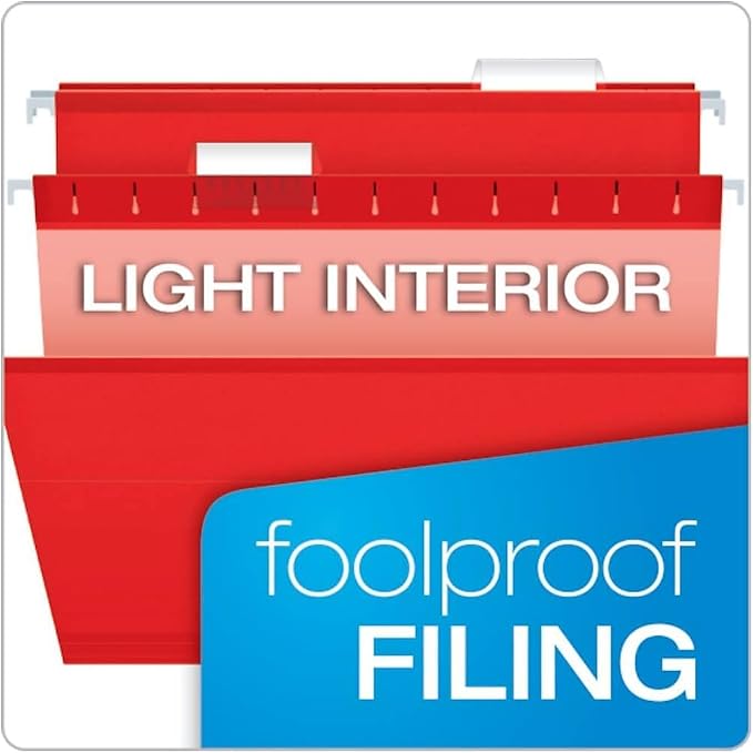 Pendaflex Reinforced Hanging File Folders, Letter Size, 1/5 Cut - Image 8