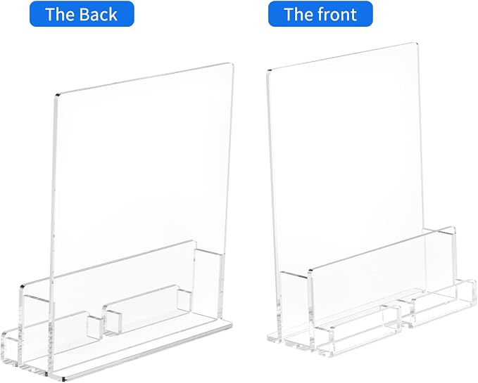 NIUBEE 2-Pack Acrylic Brochure Holder 8.5*11 inches, Plastic Flyer Display Stand - Image 4