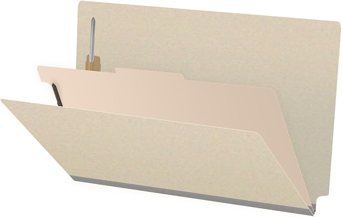 Ecom Folders Top Tab Pressboard Classification Folders | Legal Size 18 Pt Stock by Ecom+Folders