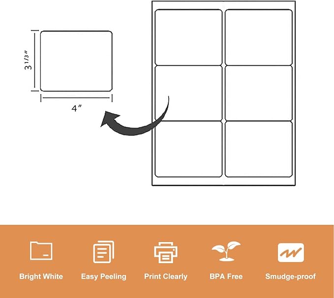 LabelMore 3 1/3 x 4 Labels - Image 3