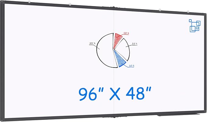 Magnetic Dry Erase Board 96 x 48 inches, Maxtek 4" x 8" Whiteboard by Maxtek