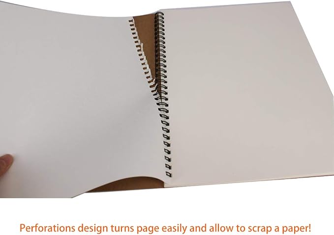 zmybcpack 3 Pack Spiral Journal Notebook Blank Sketch Notebooks - Image 5