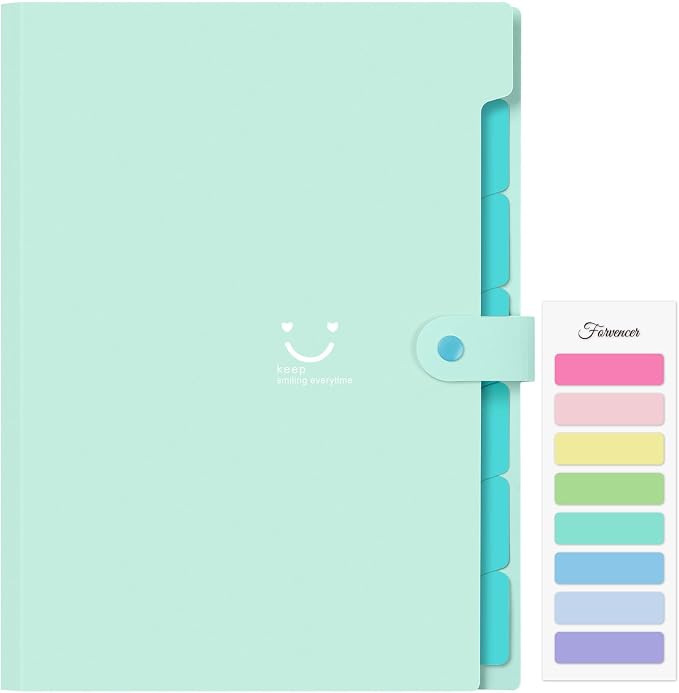Forvencer Accordion File Organizer, Letter Size, 7 Pocket Expanding File Folder by Forvencer