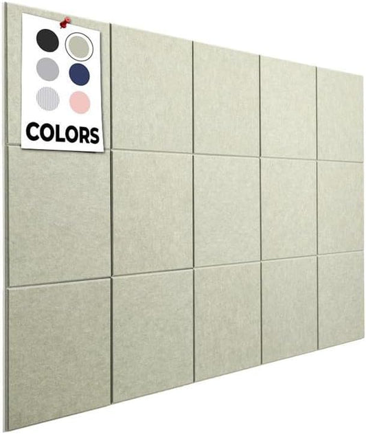 Corkboards for Wall, 59"x36" | 15 Pack | Cork Board Squares, Pin Up Board, Office Board for Wall, Big Bulletin Board, Cork Roll with Adhesive Backing (Sage Green)-DeskLoop Office