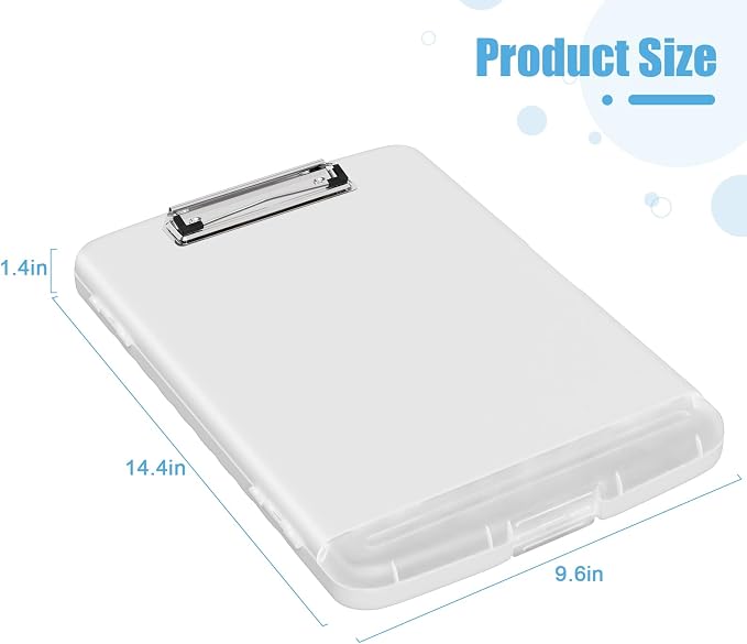 Hongri Clipboard with Storage with Pen Holder, Folder Nursing Clip Board 8.5 x - Image 4