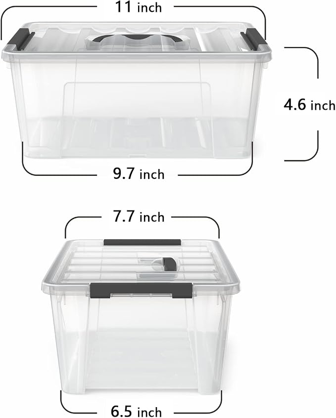 WYT Clear Storage Latch Bins - Image 2