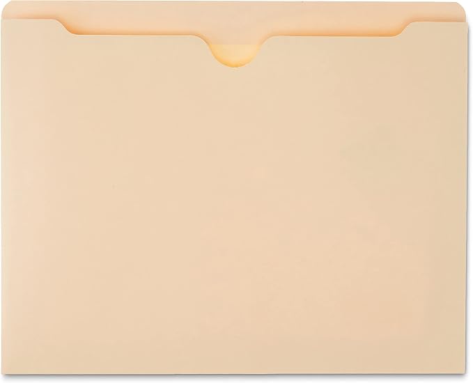 Amazon Basics Reinforced File Jackets, Letter Size, Straight-Cut Tab, 2 Inch - Image 2