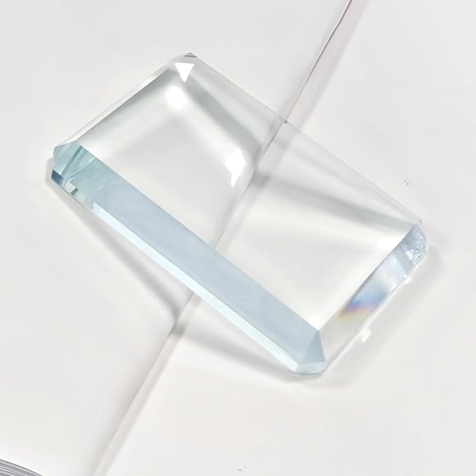 4 PCS Glass Paperweight: Clear Paper Weights Blocks - Image 2