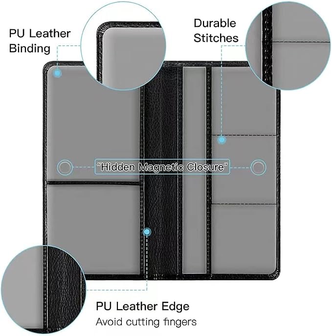 Valardoh Premium Car Registration and Insurance Card Holder, Car Document Holder - Image 4