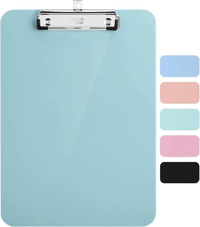 Mr. Pen- Plastic Clipboard, 12.5” x 9”, Pastel Green, Clipboard Plastic | by MrPen