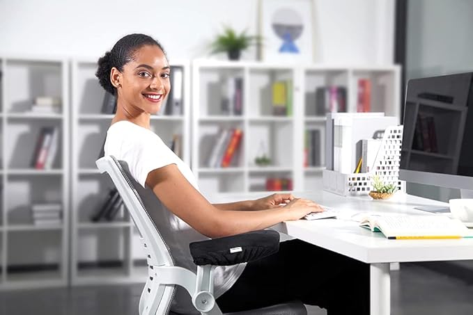 Aloudy Ergonomic Memory Foam Office Chair Armrest Pads, Comfy Gaming Chair Arm - Image 5