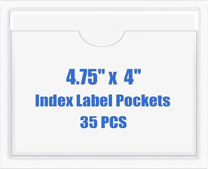 Origin-Joy 35 PCS Self Adhesive Index Card Pockets by Origin-Joy