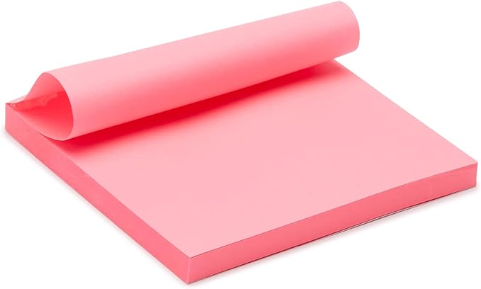 Amazon Basics Sticky Notes, 3x3 Inches, Assorted Colors Self-Stick Pads, Easy to Post for Home, Office, Notebook, 70 sheets/Pad, Pack of 12-DeskLoop Office