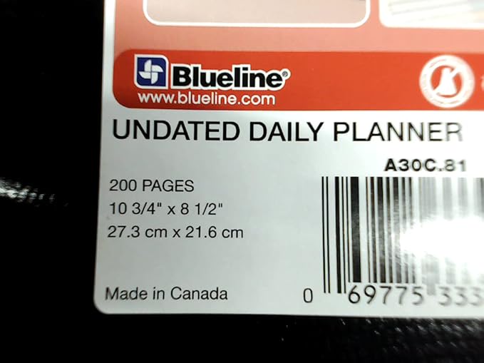 NotePro Undated Daily Planner, 200 Pages, 10 3/4 x 8-1/2 Inches - Image 5